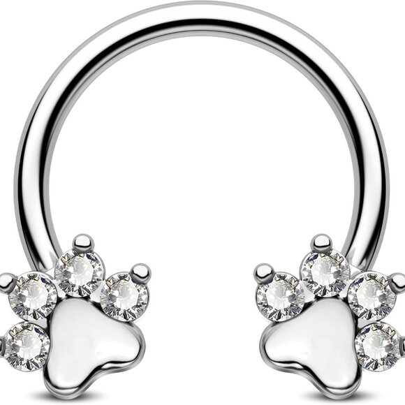 Other - Unisex Surgical Steel Septum Ring 16g Gold Stainless Steel Nose Hoop Jewelry